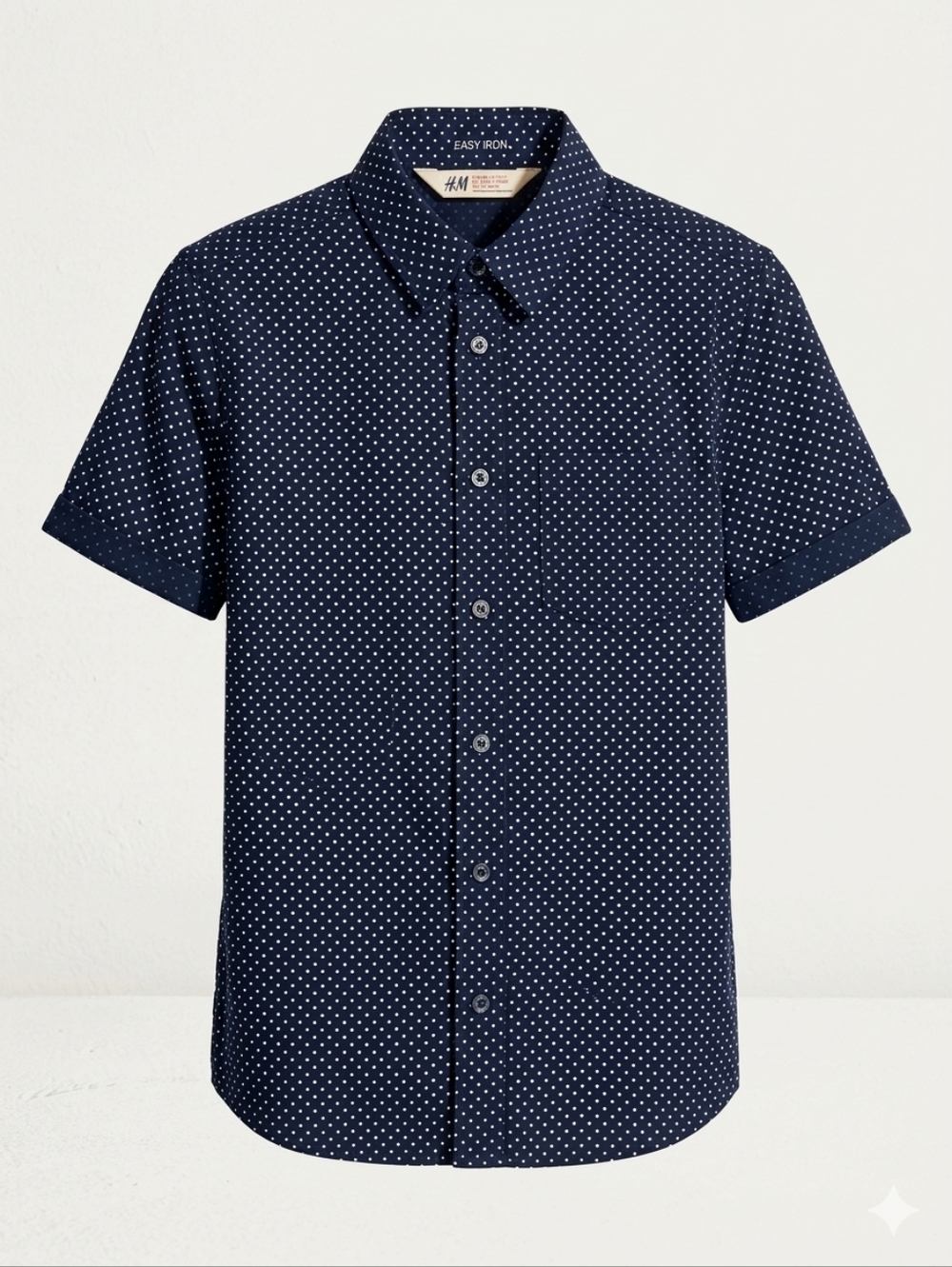 2x $22 Bundle. Polka Dot Short Sleeve Button-Down.Boys US 12-13Y Or Women XSP